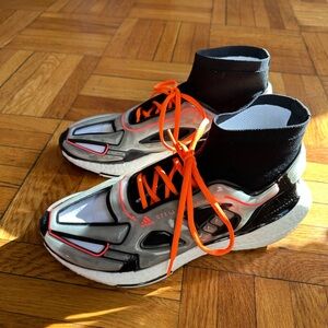 Adidas by Stella McCartney Black and Orange Sneakers